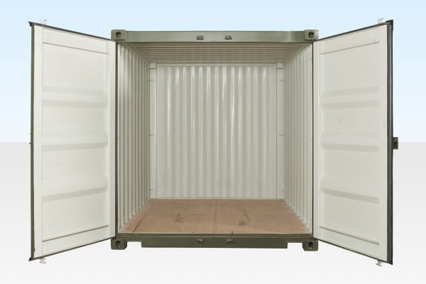 10Ft X 8Ft Shipping Container (One Trip) – Green - Image 3