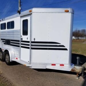 2001 4 Star 2 Horse Bumper Pull Slant Load