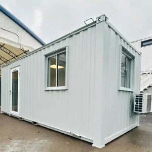 21ft x 8ft Custom Office Cabin – Refurbished Portable Building with A/C & Glazed Door